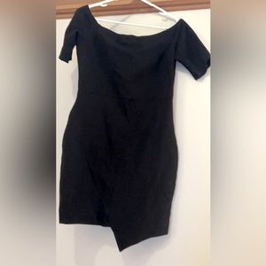 Black short sleeve dress